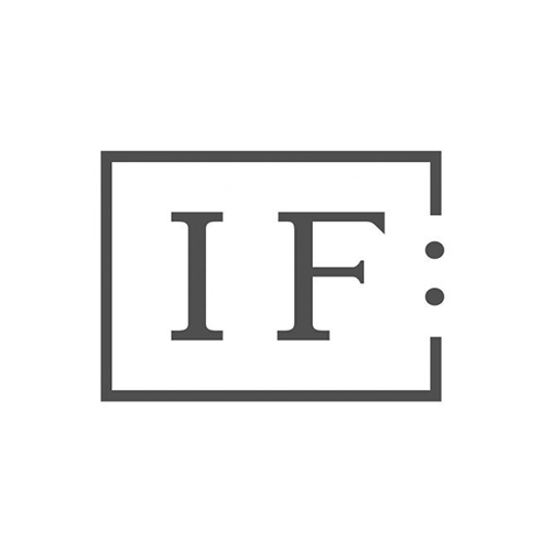 IF:Gathering Logo with letters "IF" and two dots inside a rectangular border.