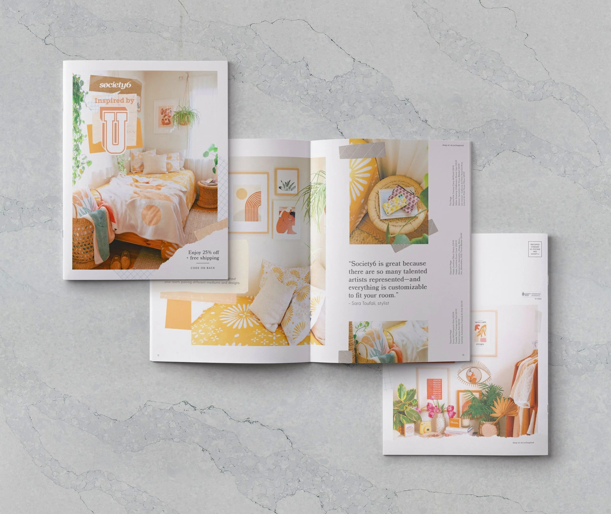  Concept &amp; design for Society6 Back to School catalog. 