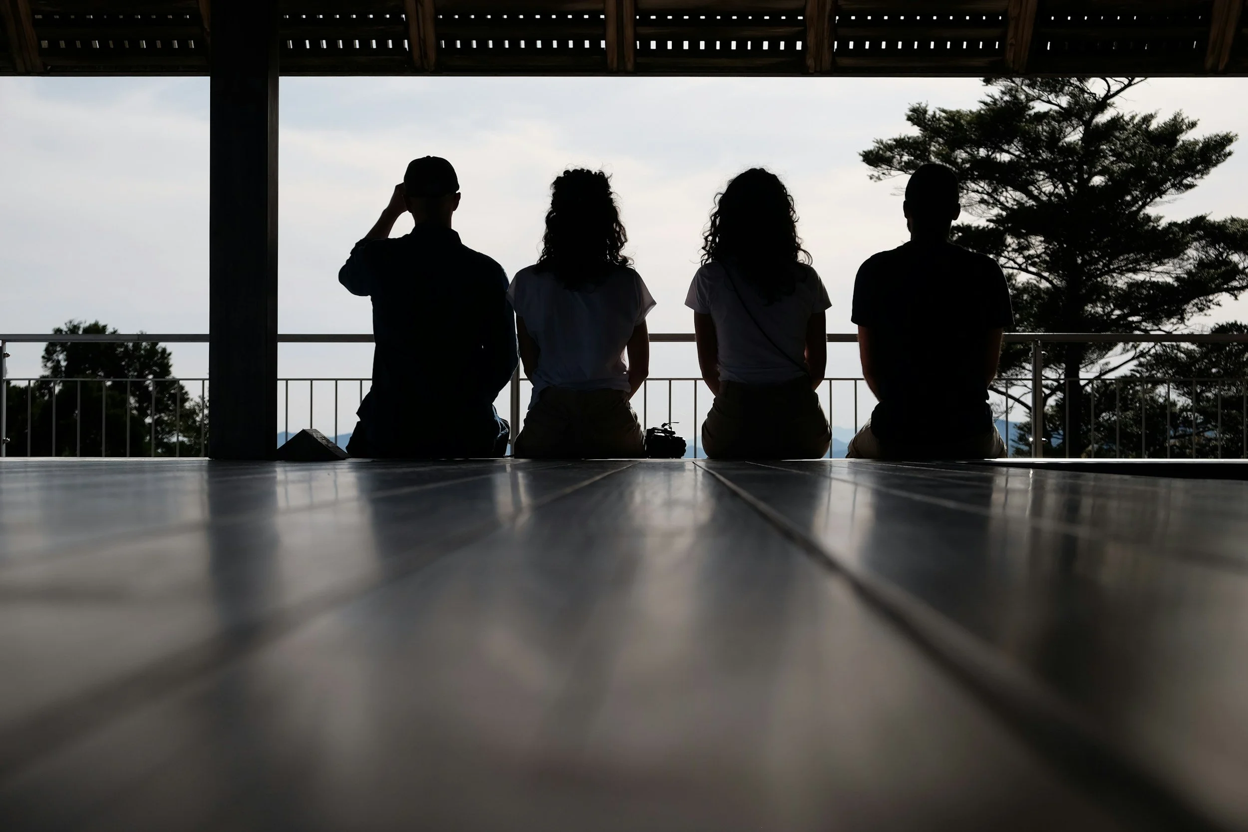 Group of travellers Japan