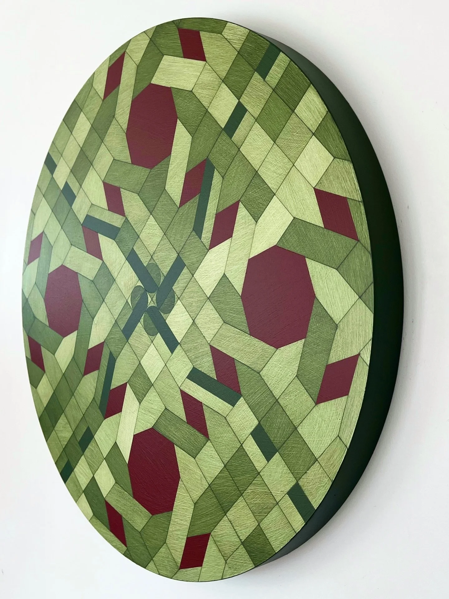 Kete Whakapuareare Koru&hellip;
Shown alongside the painting are images of the harakeke flower (flax flower) and the kete Whakapuareare (woven basket) that informed its geometric design and colour palette, offering a glimpse into the visual reference