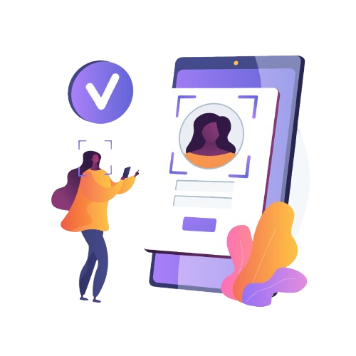 Visual representation of the KYC verification process by Dikript