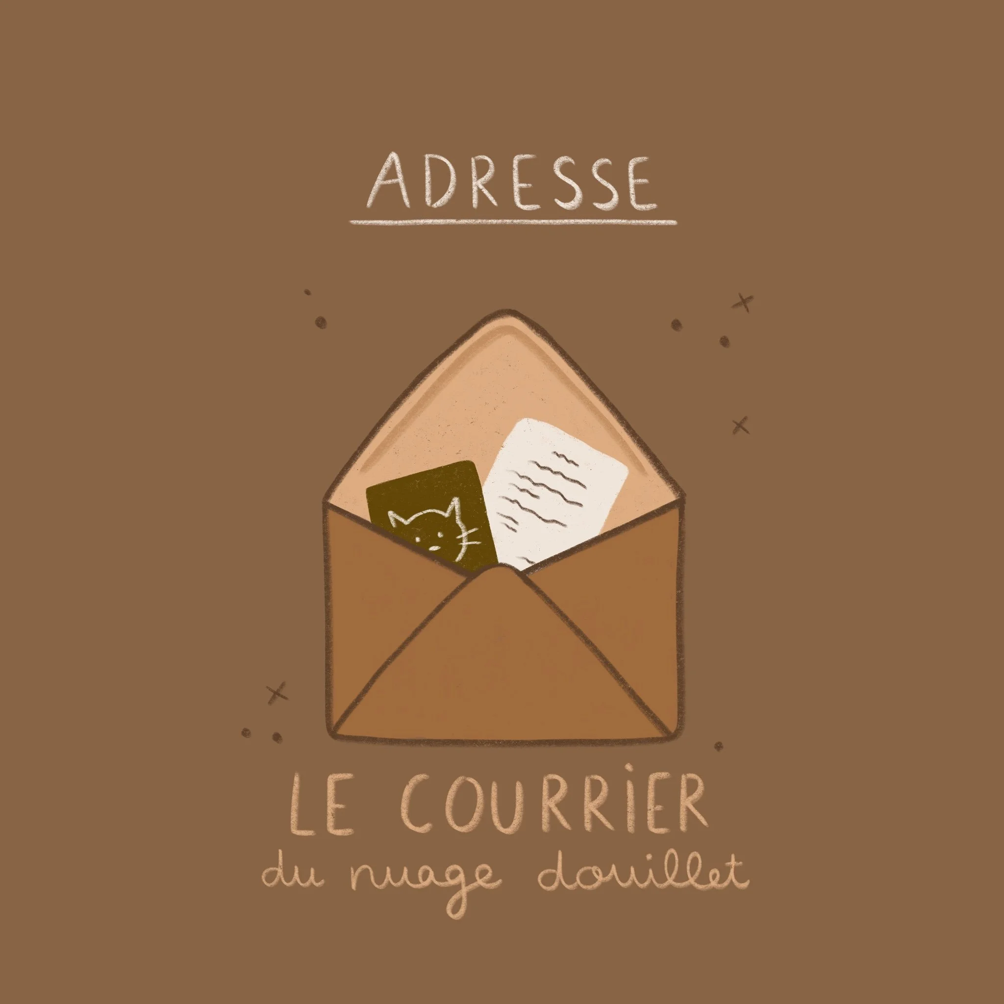 courrier mensuel nuage douillet adresse