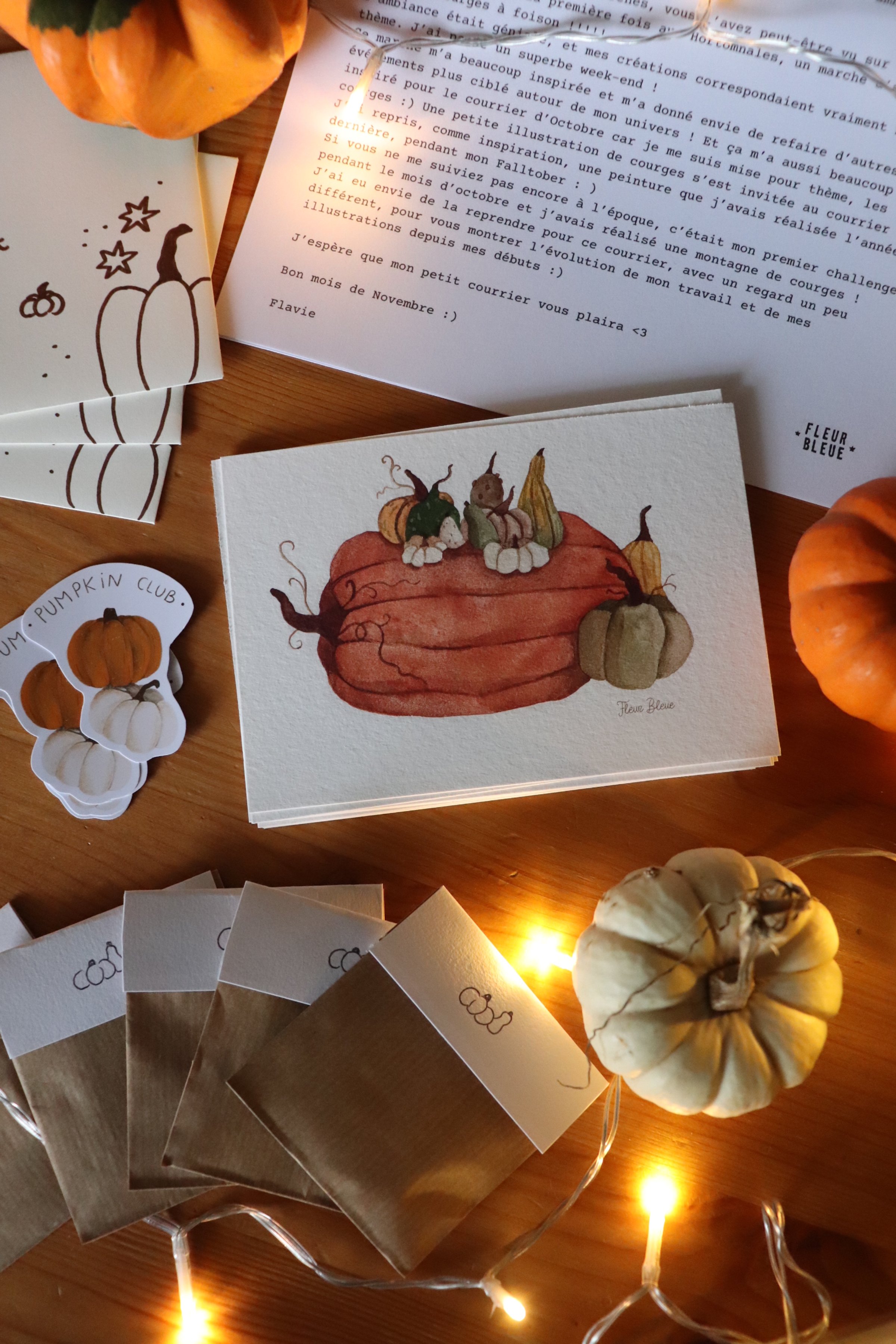 🍂  Le courrier d’octobre, courges, douceur et inspirations d’automne