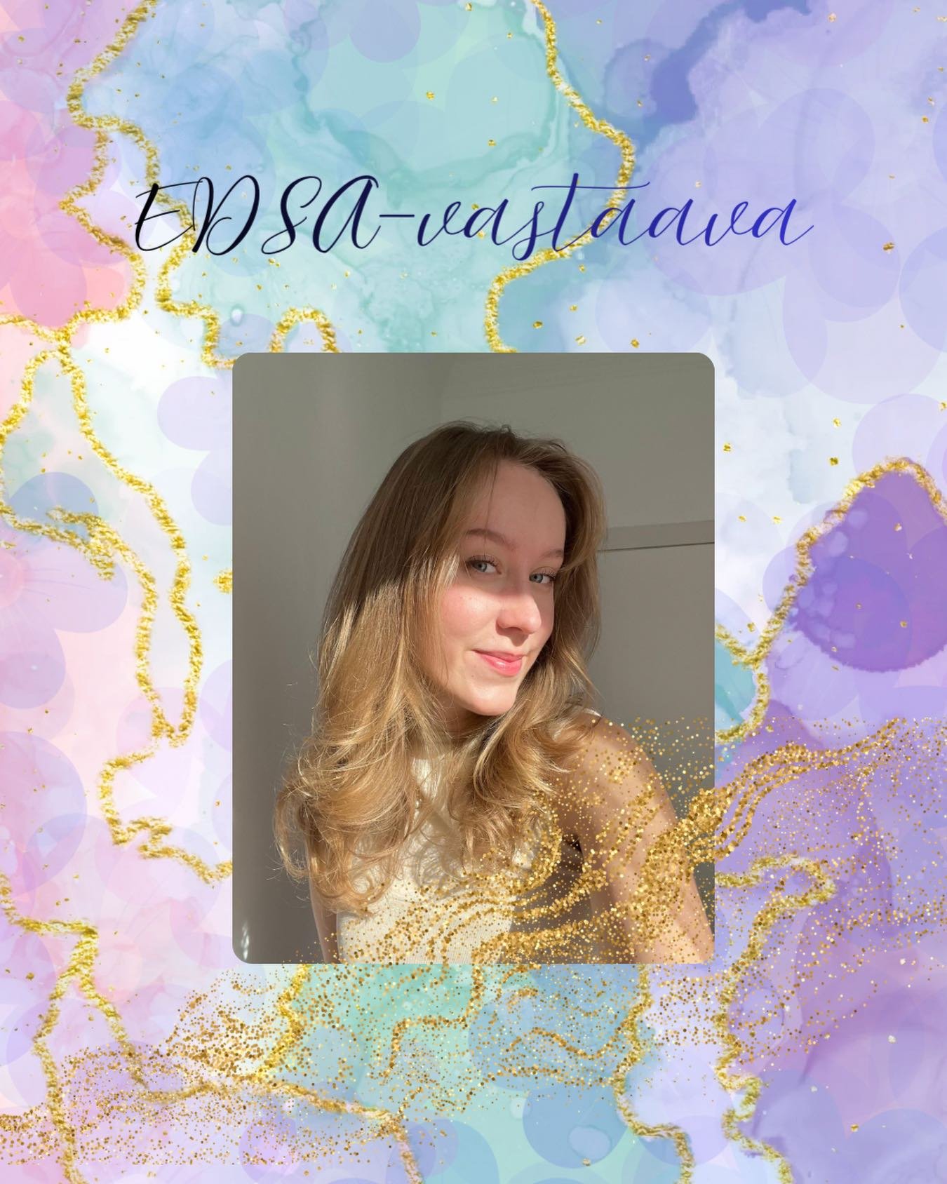 T&auml;n&auml;&auml;n vuorossa hallitusesittelyiss&auml; kauden EDSA-vastaava Karoliina Rauhala!

Vuosikurssi: 5
Ainej&auml;rjest&ouml;: Dentina
Kotikaupunki: M&auml;nts&auml;l&auml;
Rooli Shol:ssa: EDSA-vastaava
Mit&auml; hallituspestiin kuuluu?: ED