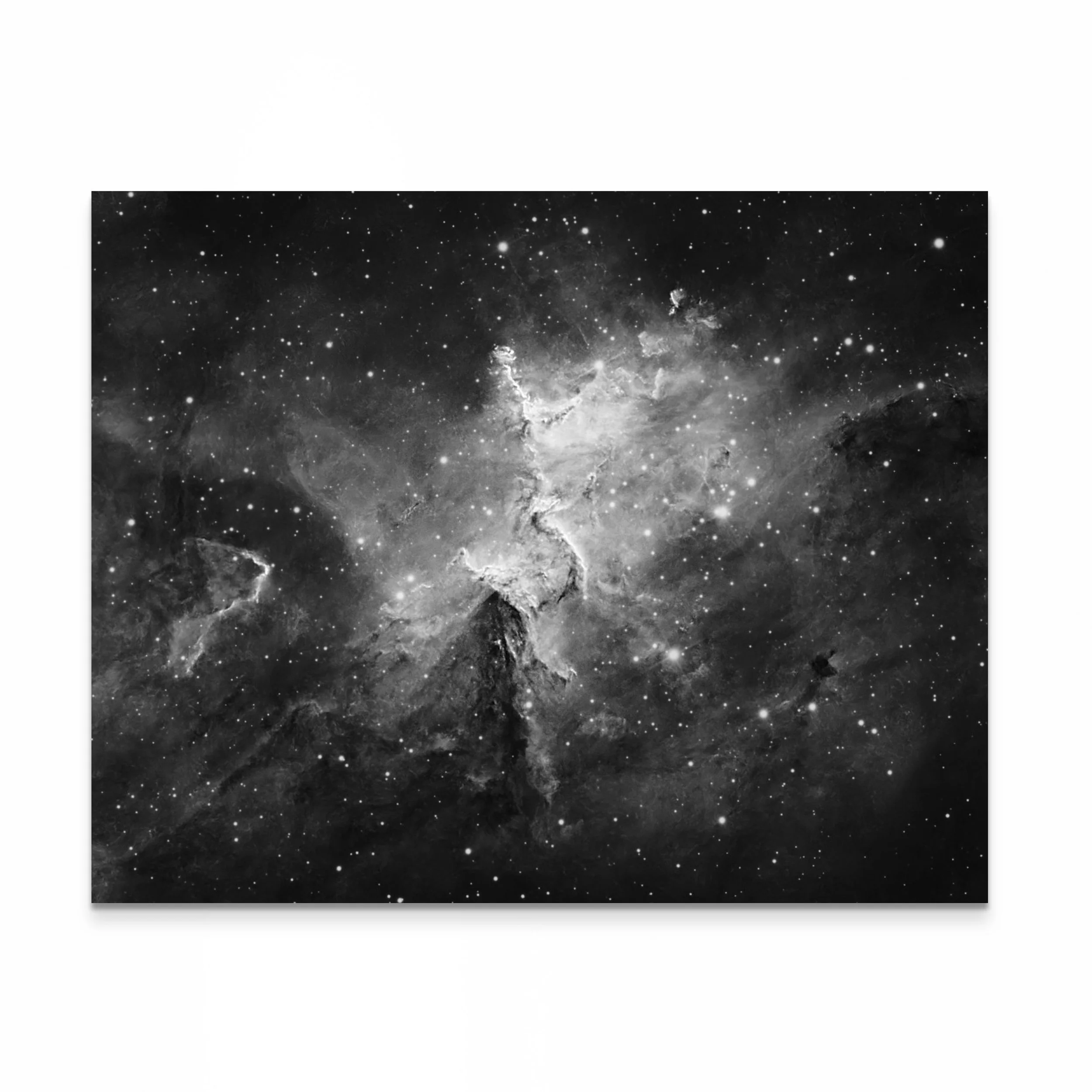 Melotte 15 : Le Coeur de la nébuleuse du Coeur (N&B) / The Heart of The Heart Nebula (B&W)