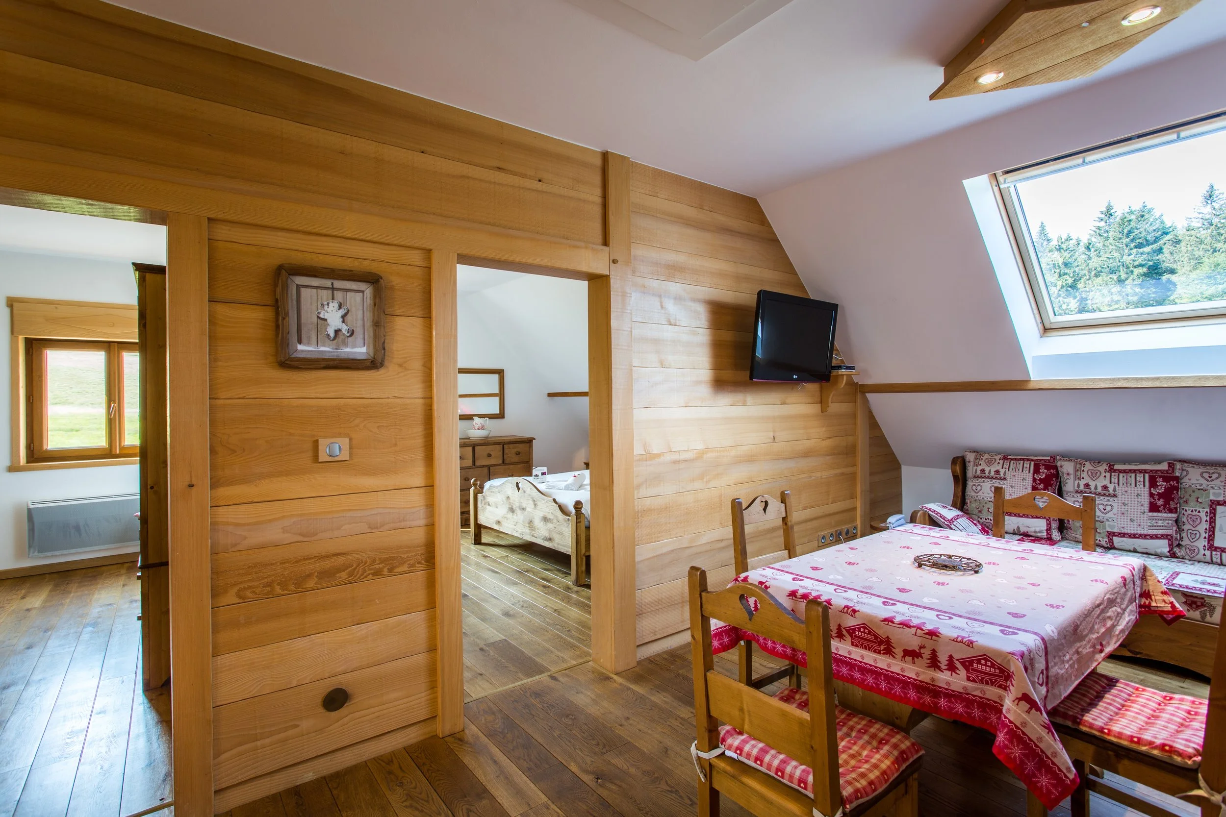 Hébergement de groupe, dans un chalet / appartement pour les stages de photographie nocturnes des étoiles de Cosmoclick, en Alsace près de Strasbourg/Colmar