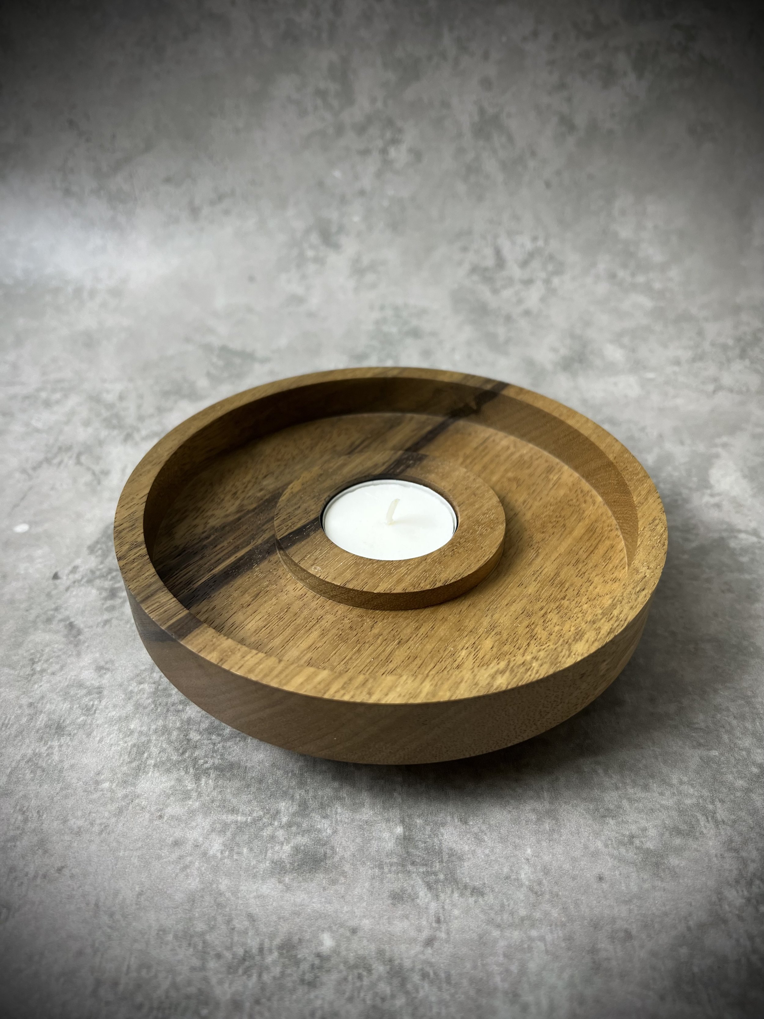 Black Limba Tealight Holder