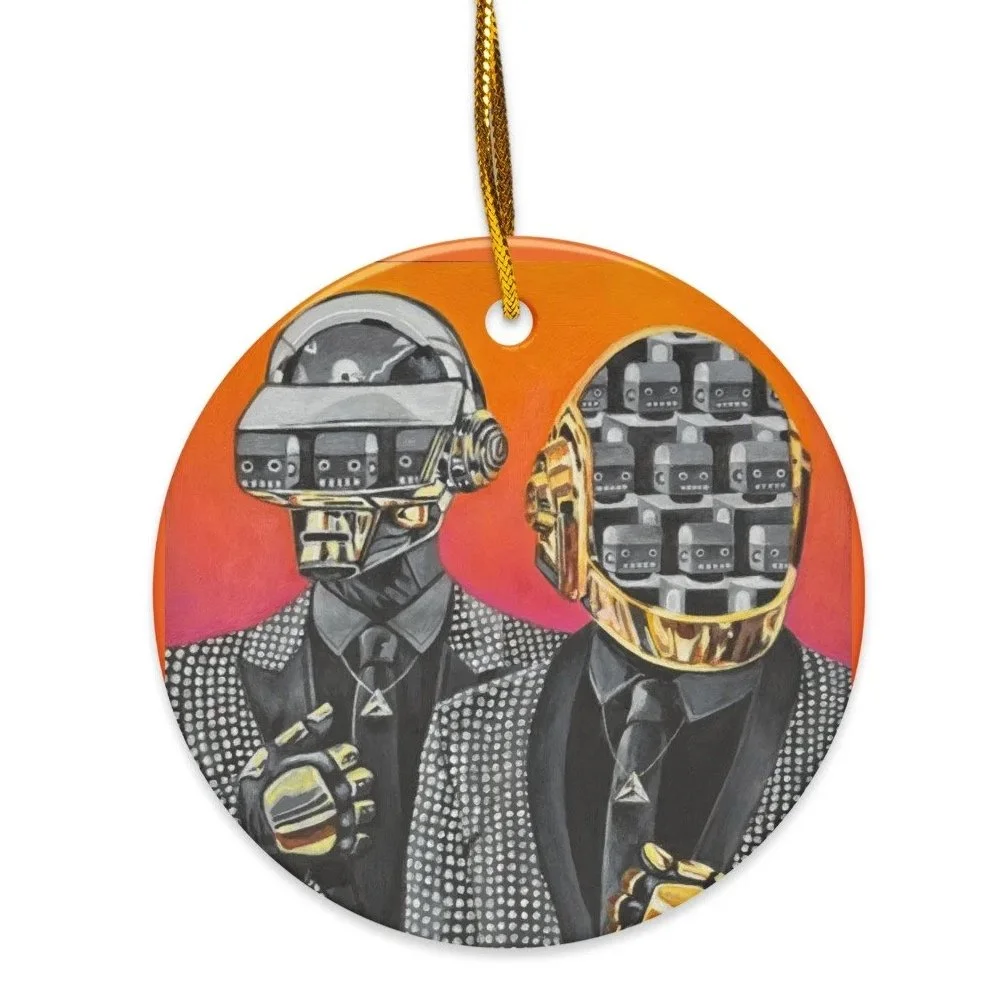 Daft Punk ceramic ornament