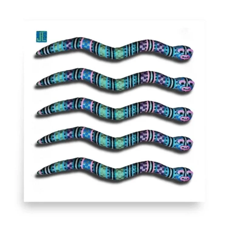 Sneaky Snake Print 14”x14”