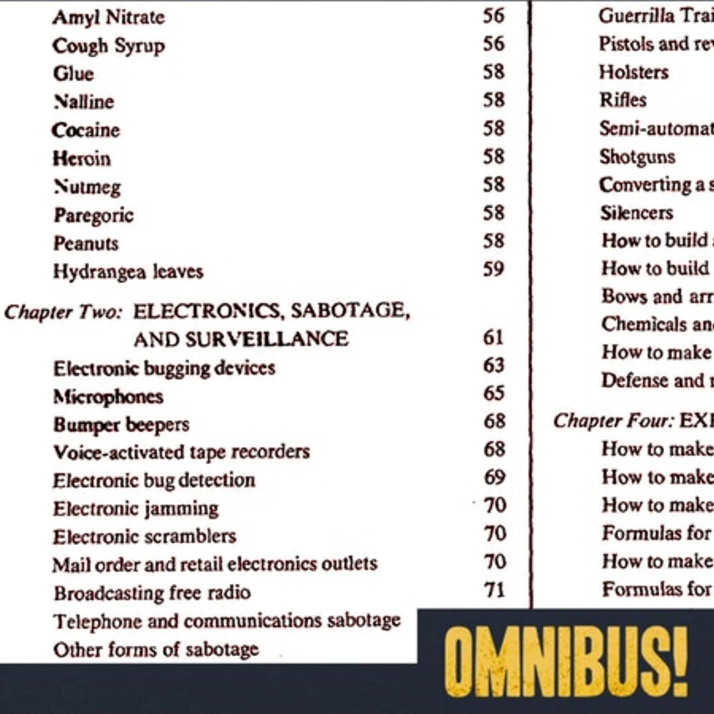 The Anarchist Cookbook (Entry 045.RV2210)