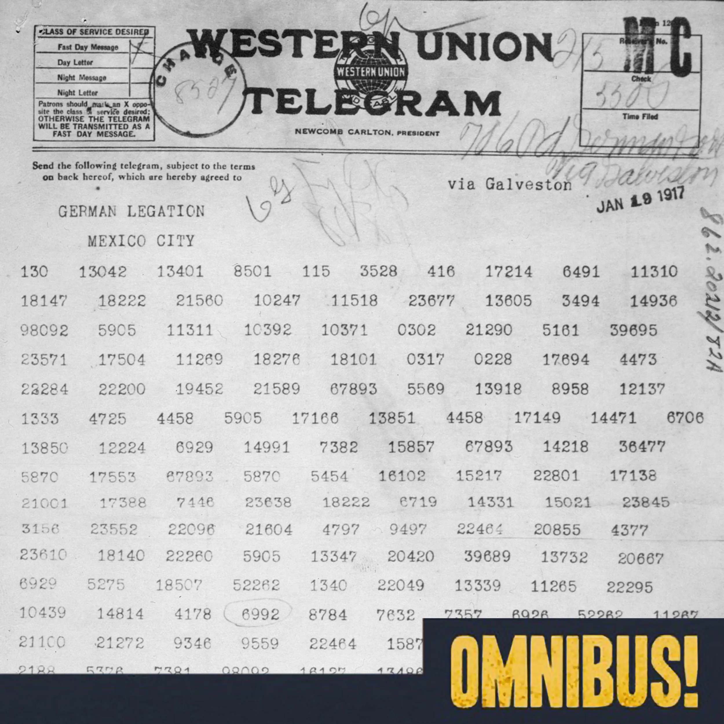  German Telegrams (Entry 525.PR2606)