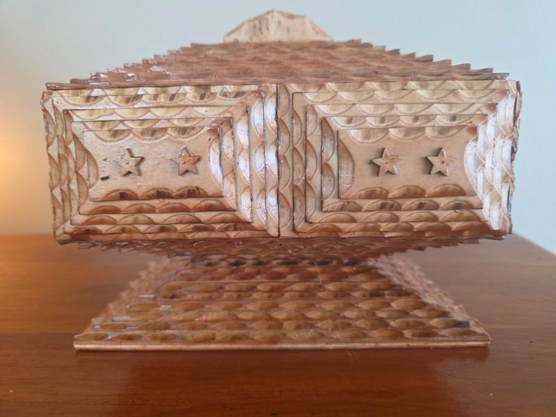 Handcrafted Starry Tramp Art Box- SOLD