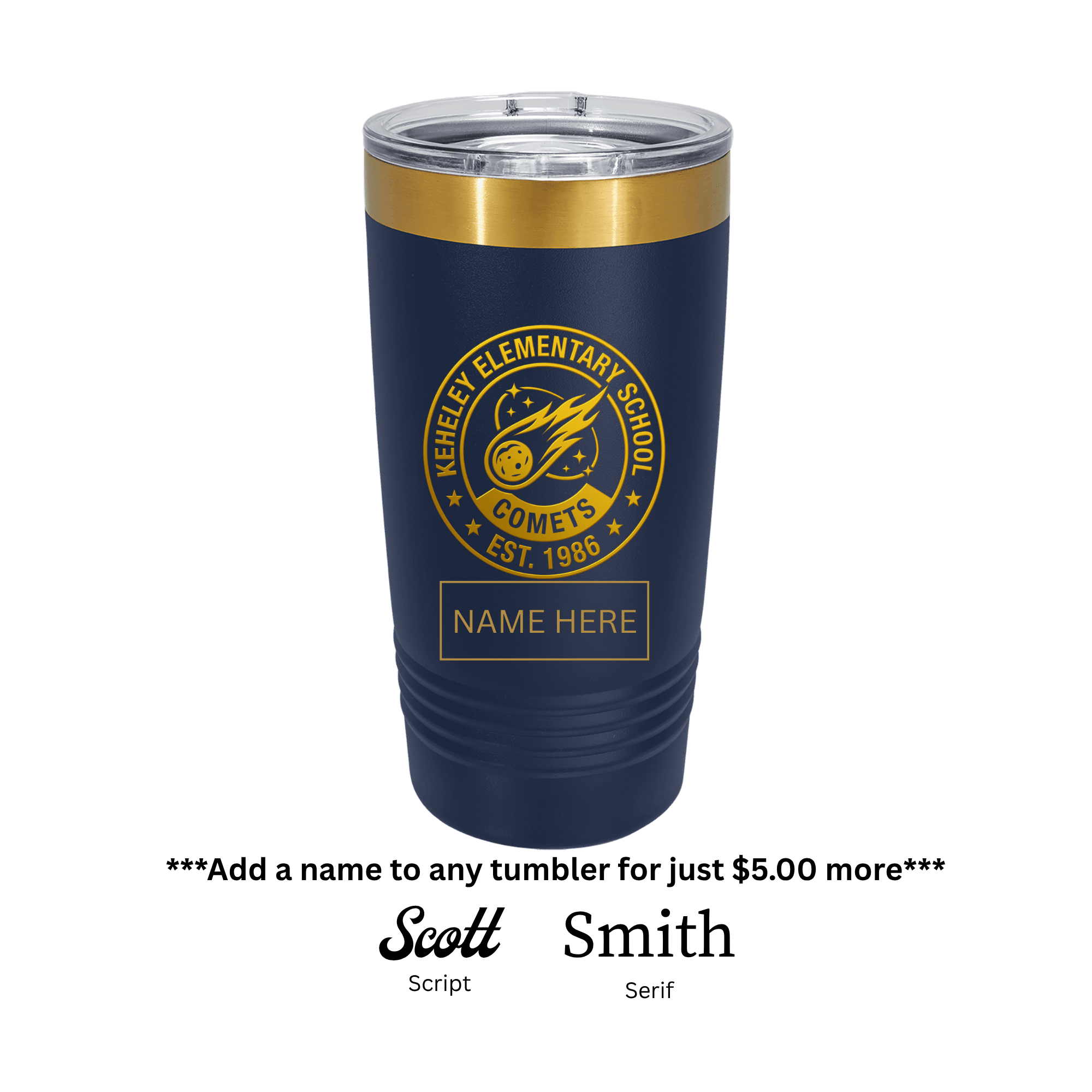 Custom Engraved 20oz Tumbler with Slider Lid