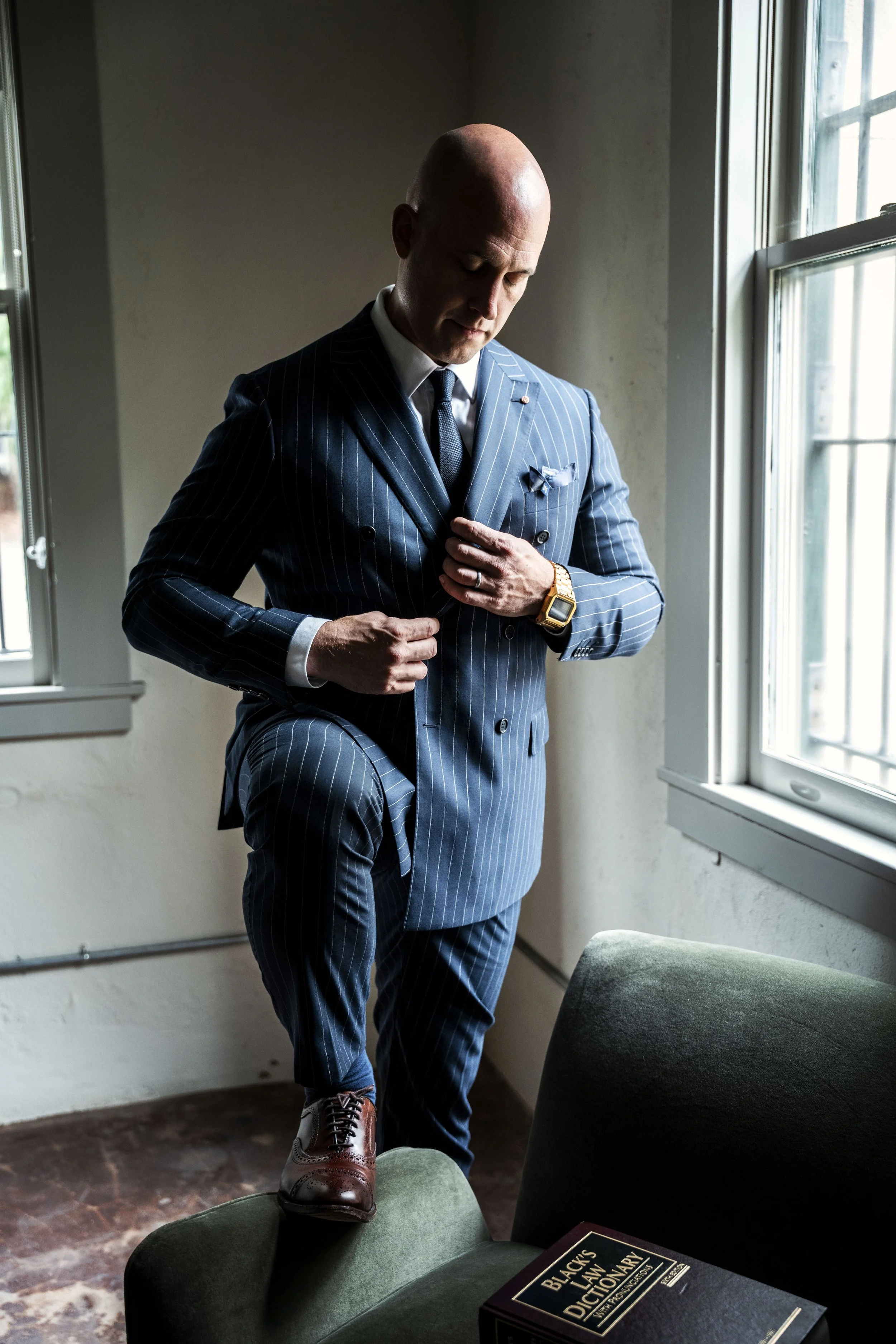 The Pinstripe Suit: Authority in Every Line