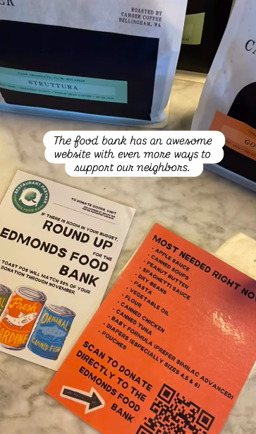 Il Viale + Edmonds Food Bank