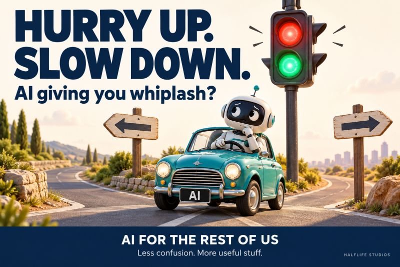 Hurry Up. Slow Down. Is Your AI Strategy Giving You Whiplash?