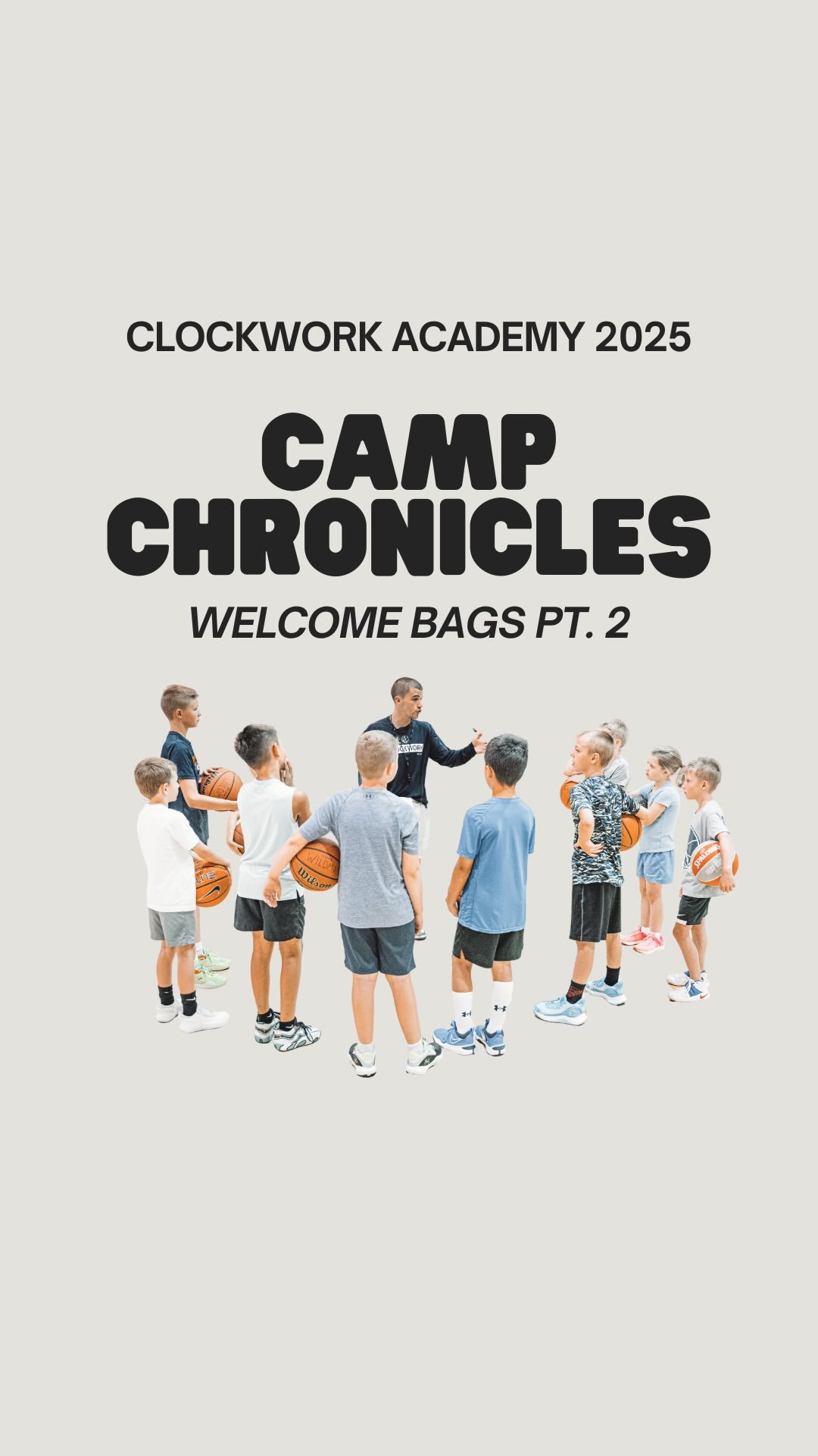 Every hooper that came to The Clockwork Academy was given a “welcome bag”
The bag included:
•Academy T Shirt
•Notebook & pen for Film study
•”Goal Setting” & mindset workbook
•Gatorade + snacks
