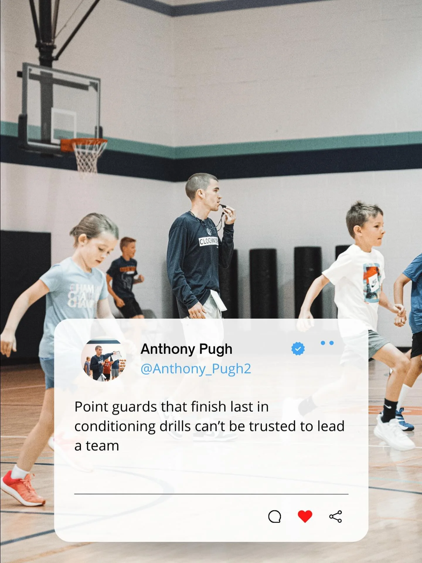 Point guards lead from the FRONT
#basketball