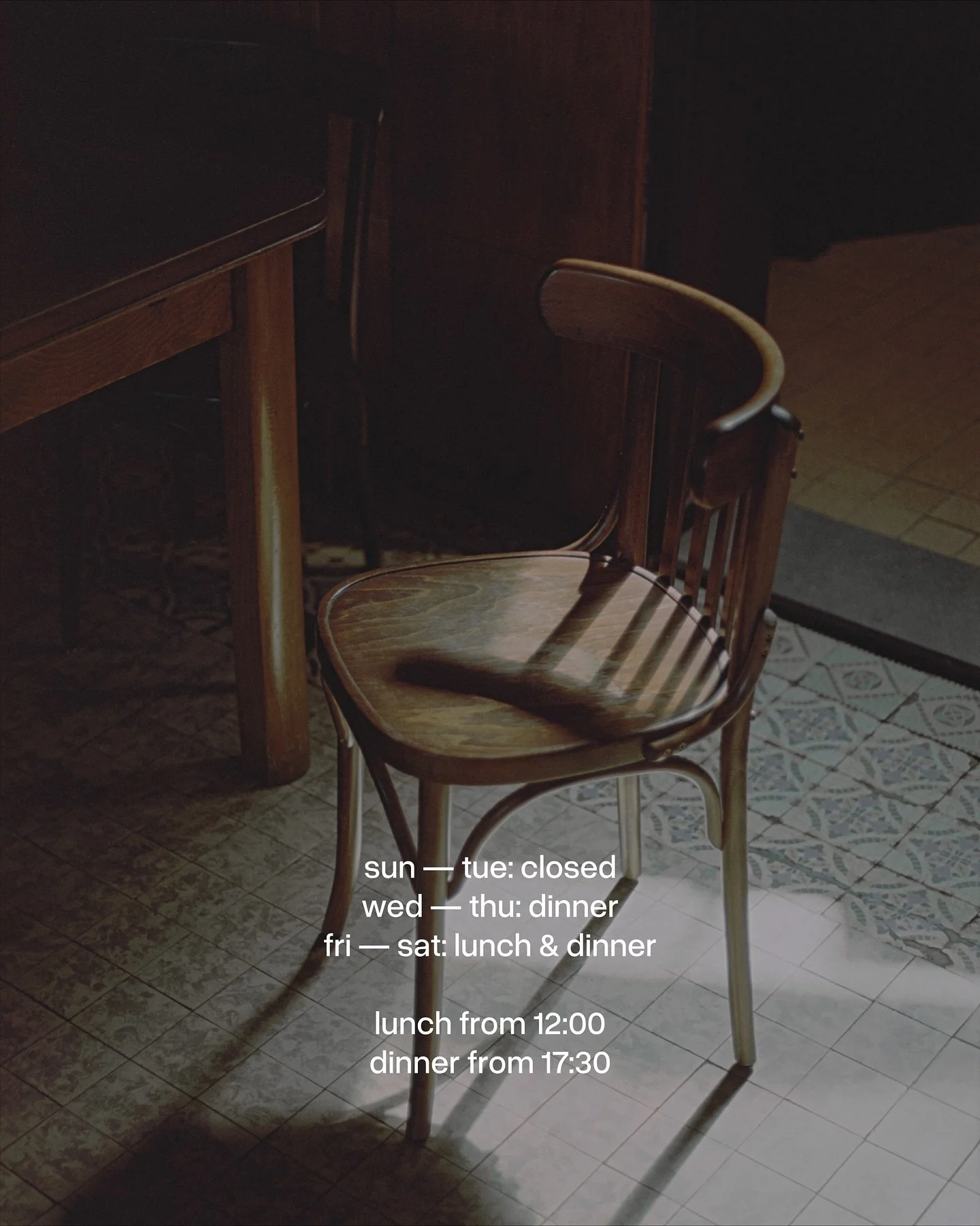 Our reservations for August are open! 

With that in mind our opening hours going forward are: 

Open for dinner on Wednesday - Thursday - Friday - Saturday. 

Open for lunch and dinner on Friday - Saturday. 

Lunch from 12:00 - 14:00
Dinner from 17: