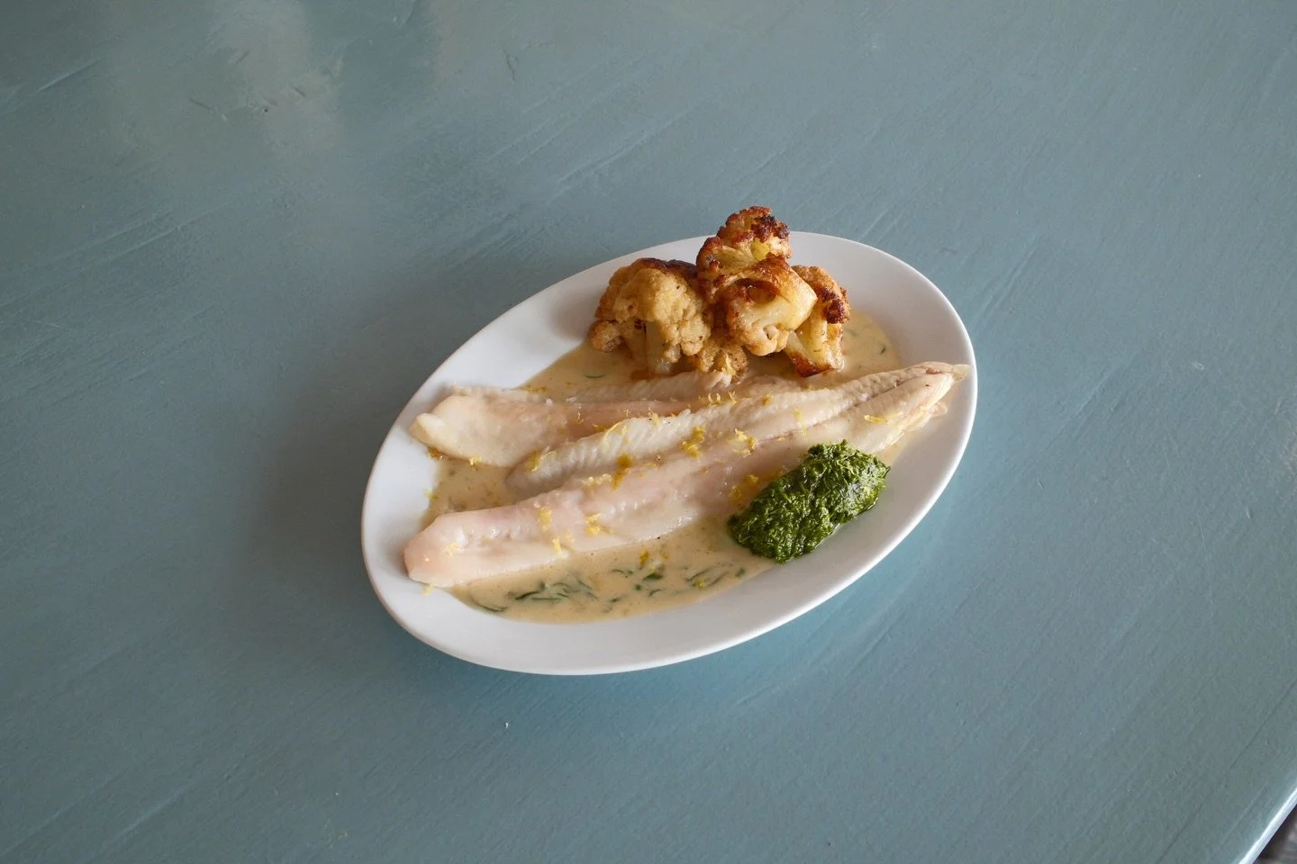 Trout, cauliflower &amp; gremolata