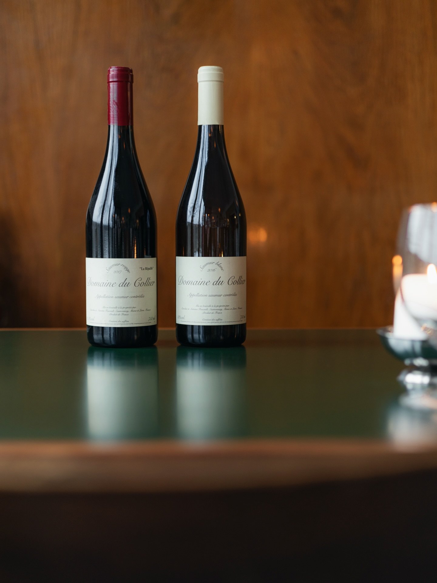 Antoine &amp; Caroline Foucault
- La Ripaille 2017
- Saumur Blanc 2016

@domaineducollier
