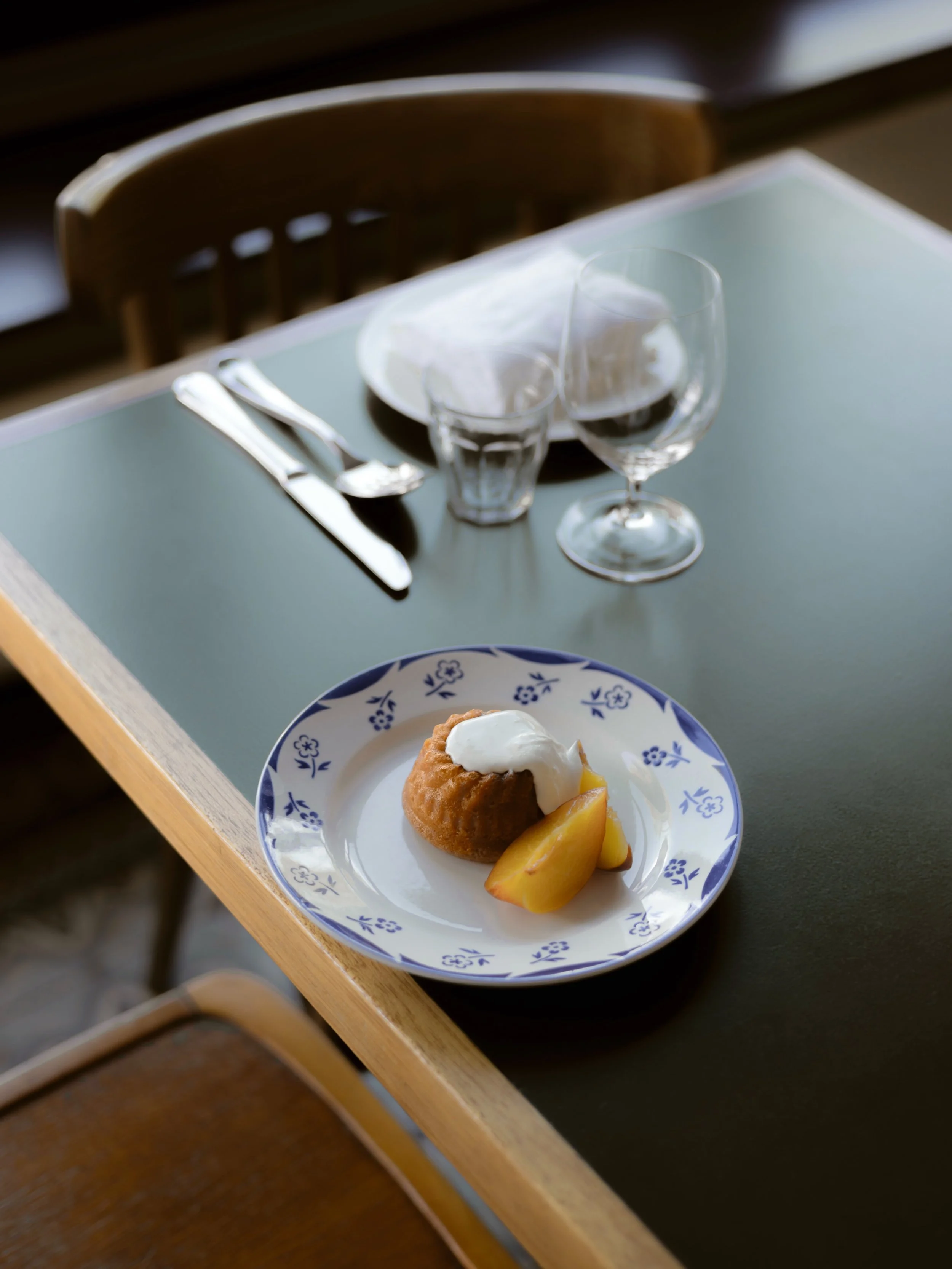 Baba Au Rhum, Nectarine &amp; Mascarpone