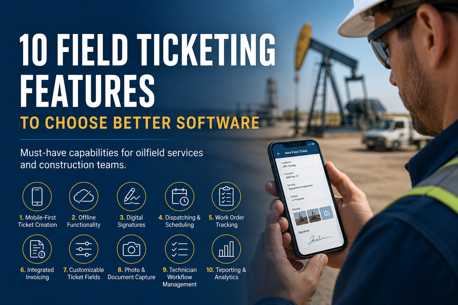 10 Field Ticketing Features to Choose Better Software