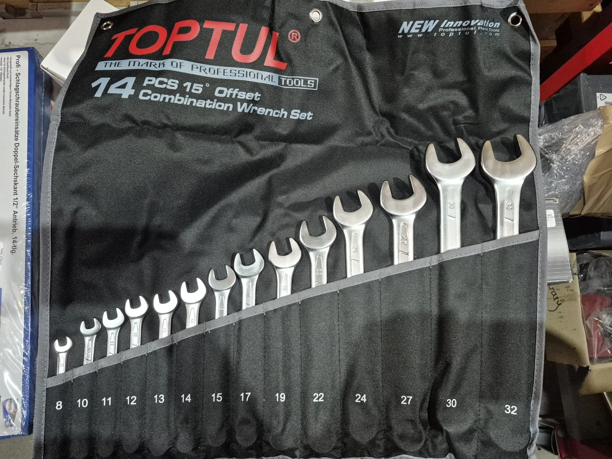 14 piece TOPTUL spanner set