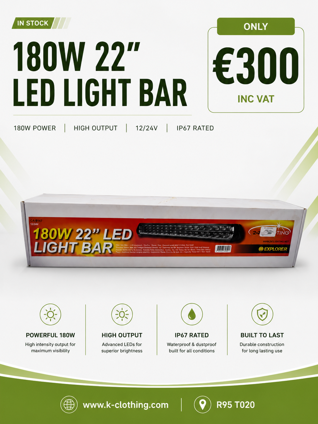 22" LED Explorer Driving Lamp