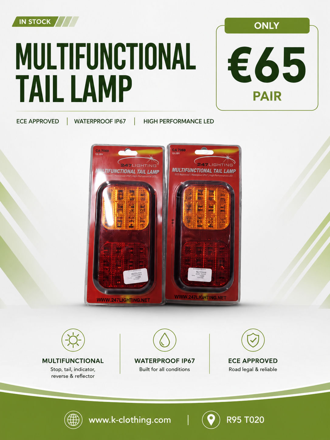 247 Lighting Multifunctional Tail Lamp
