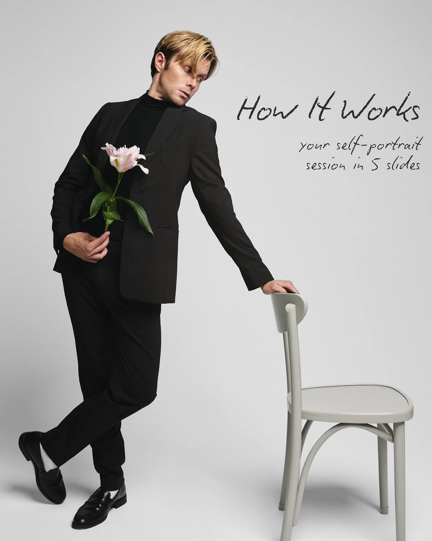 Ever wondered how POSE self-portrait studio really works?
No photographer? Just a mirror and a remote? We get it, it sounds a bit mysterious! But the whole process is incredibly simple and a lot of fun. We’ve broken it down for you in our caro