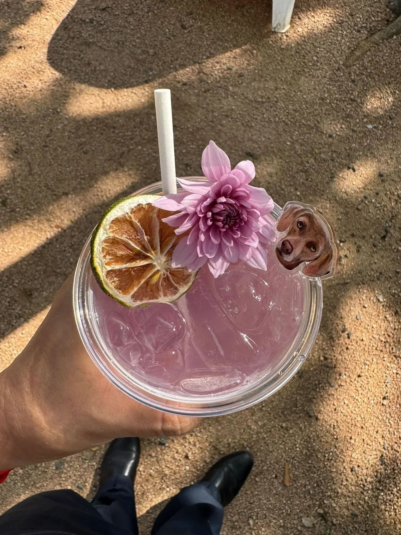 pink wedding cocktail drink