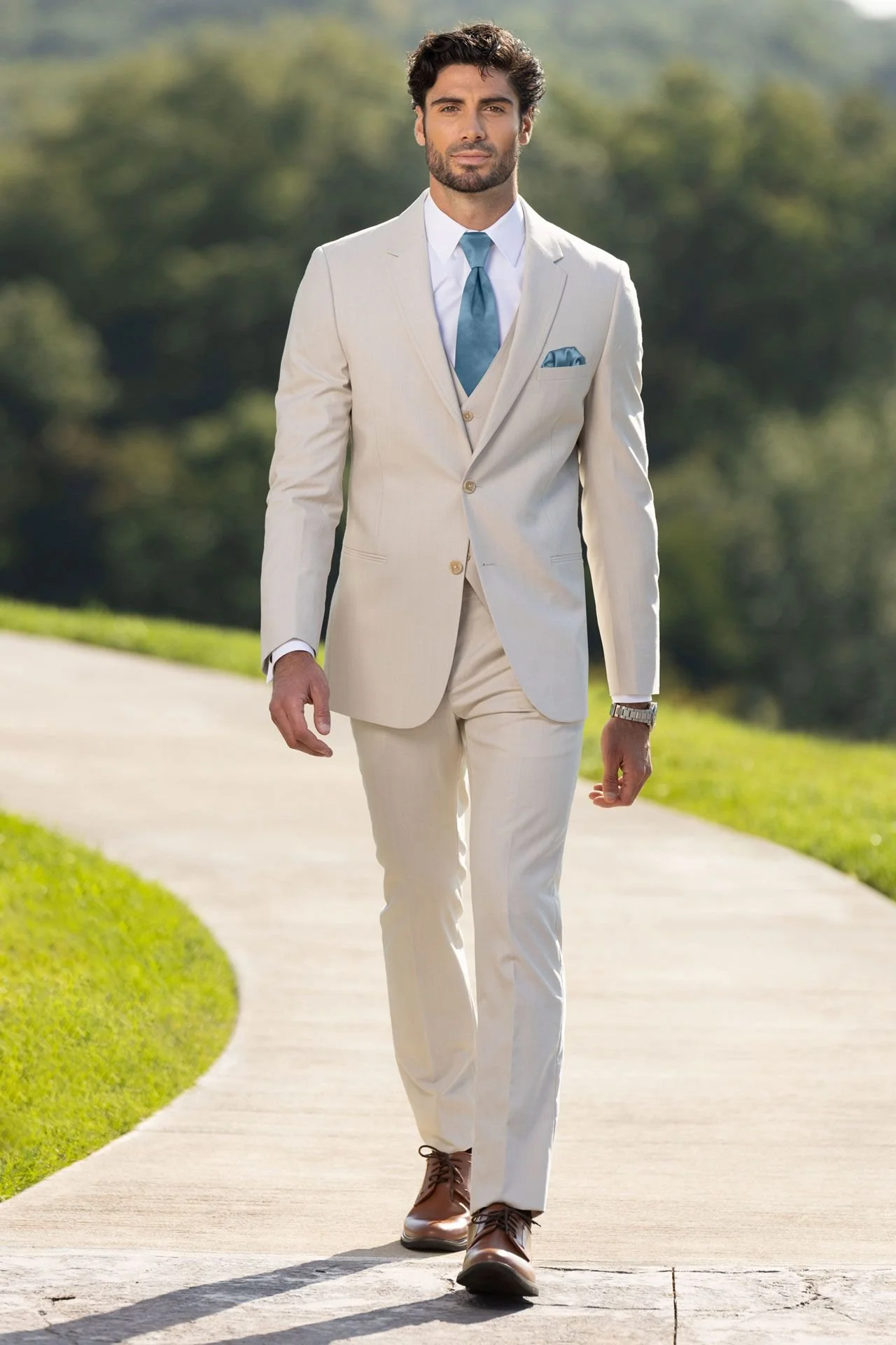 Michael Kors Tan Performance Suit - Style 272