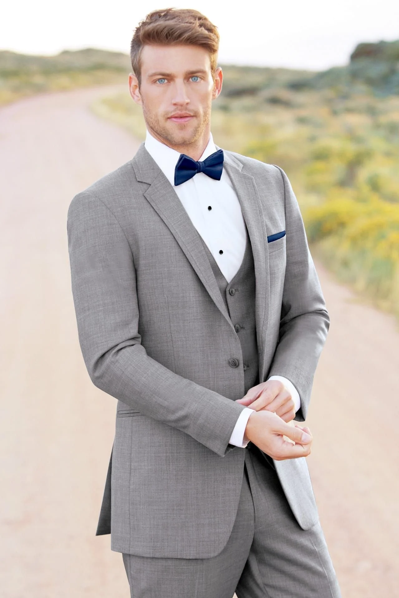 Heather Grey Clayton Suit Allure Men-Style 262