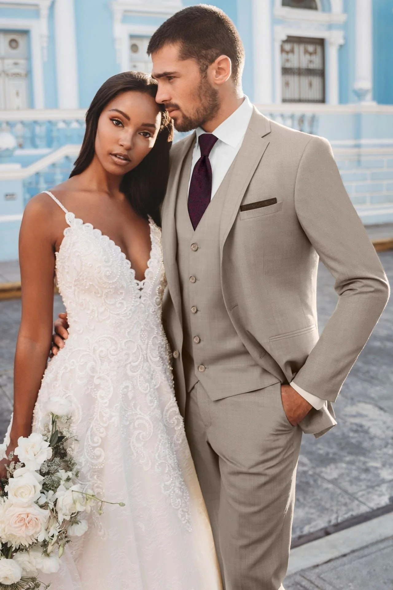Allure Men Sand Brunswick Suit- Style 202