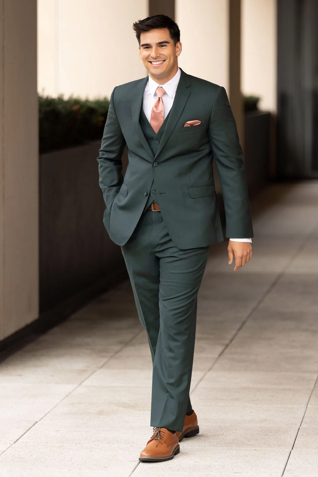 Hunter Green Luka Suit Ike Behar - Style 222