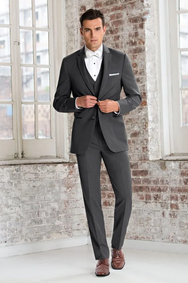 Slim Fit Steel Grey Sterling Wedding Suit Michael Kors - Style 391