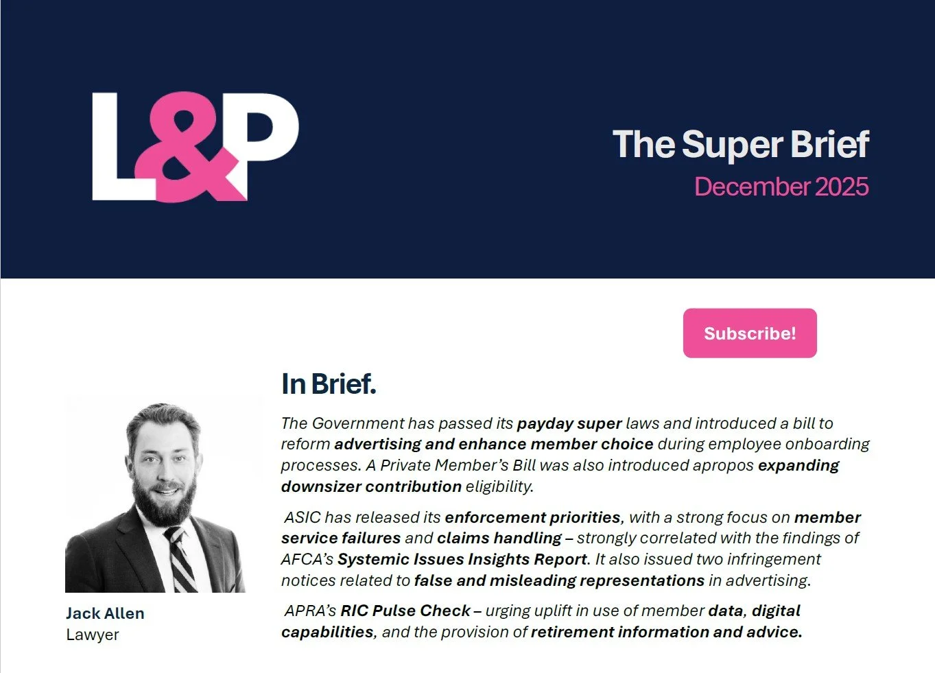 The Super Brief | December 2025 