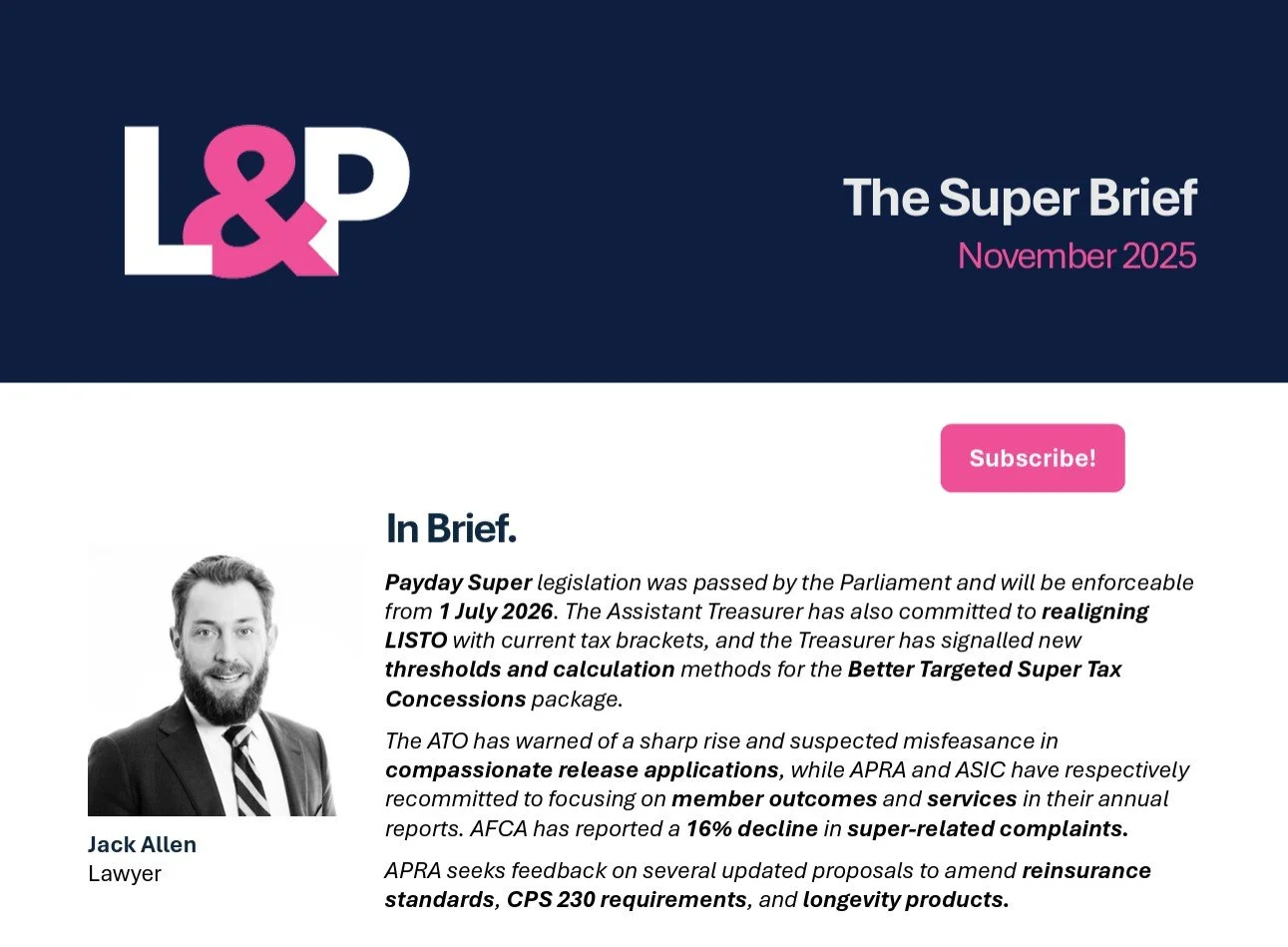 The Super Brief | November 2025 