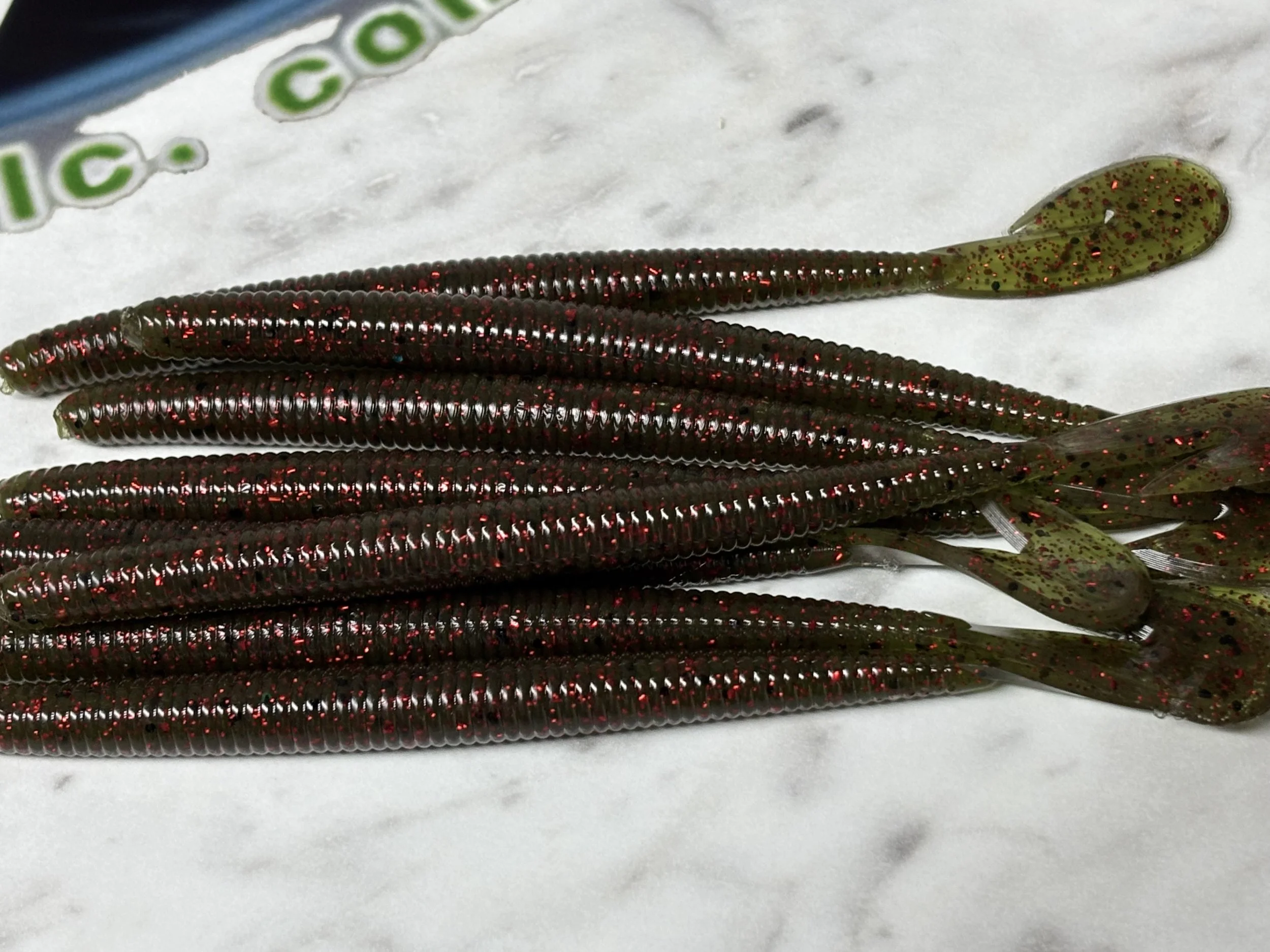 5.75 Inch Speed Worm 8 Pack Watermelon Red