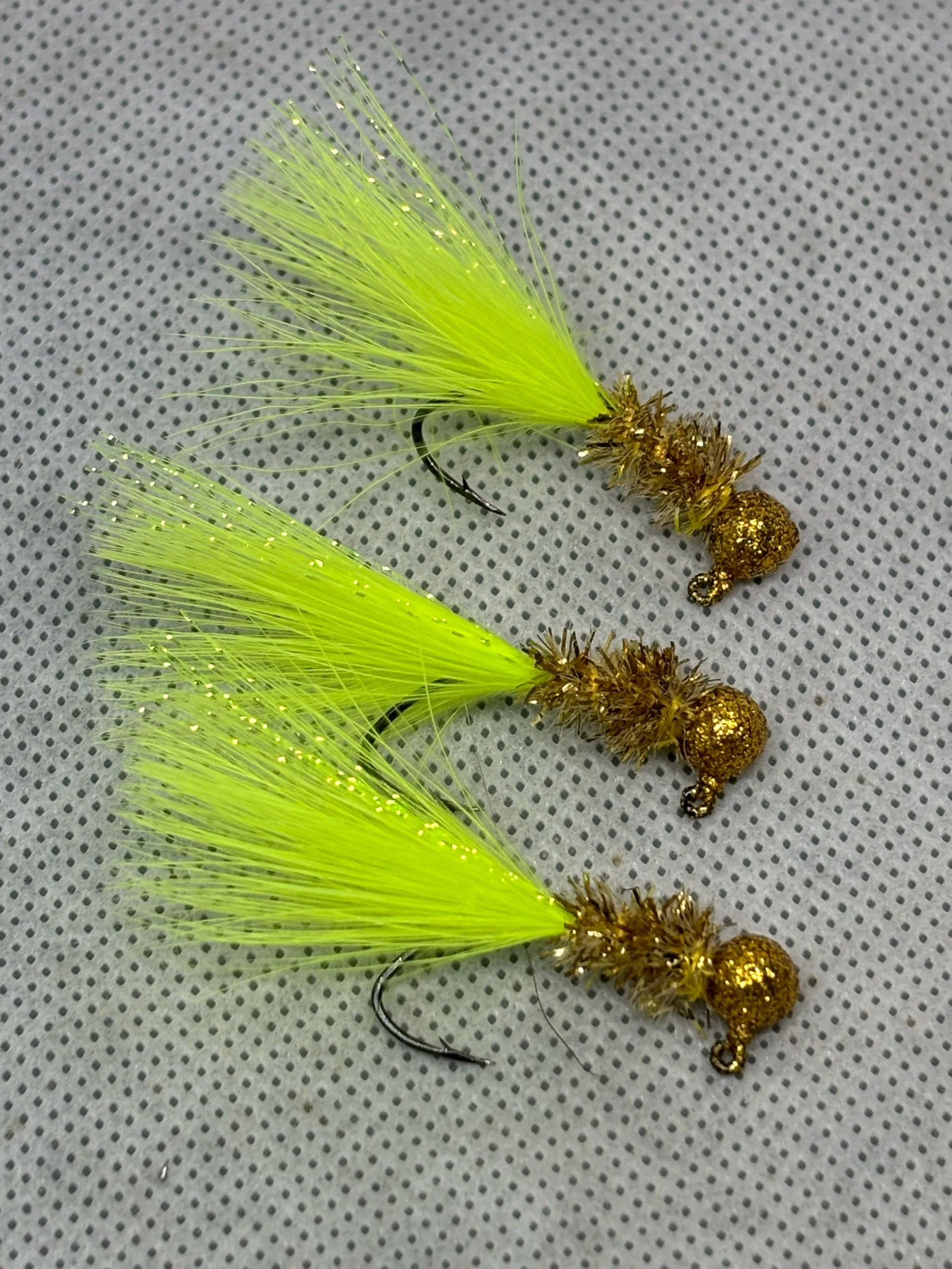 Gold Digger Hair Jigs 1/16 Ounce 3 Pack