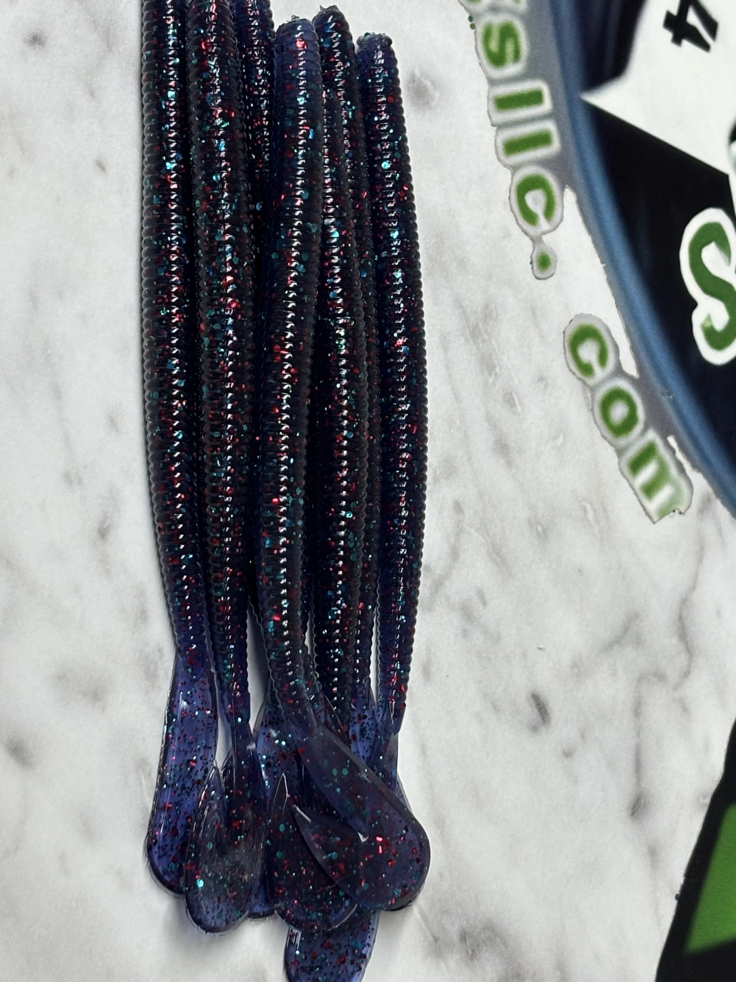 5.75 in. Speed Worm 8 Pack June Bug Red