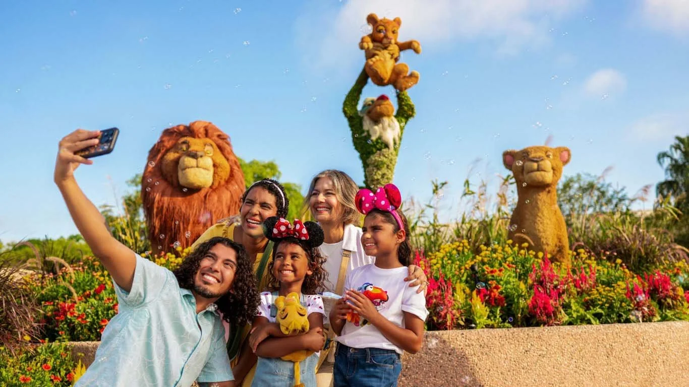 Festival goers enjoying Disney - Epcot