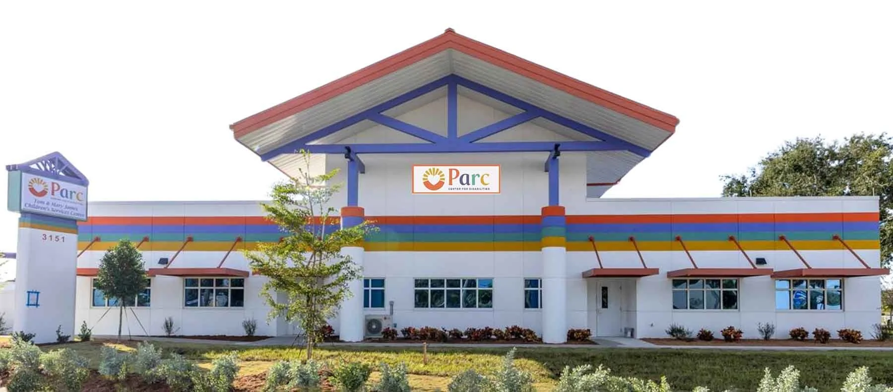 The exterior of the new Tom & Mary James Children’s Services Center