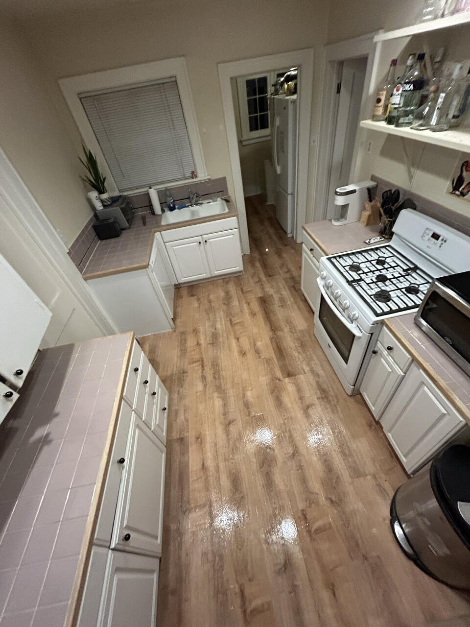 AFTER: Waterproof vinyl flooring install