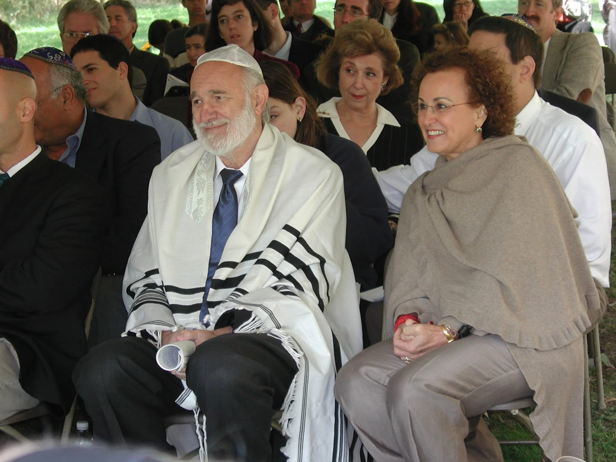 Alec Gelcer at  a service- most pictures are from his grandsons Jacob’s Bar Mitzvah in the early 2000's