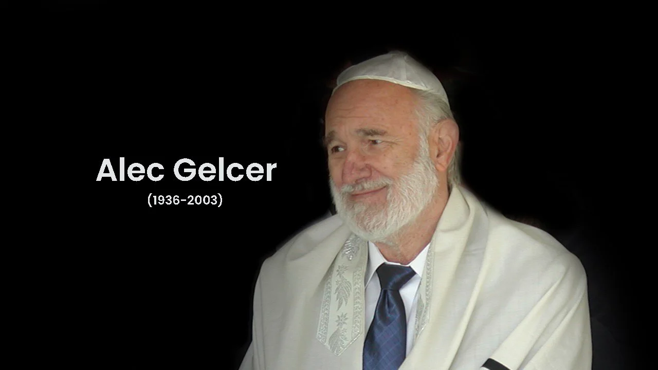 This image was made using a picture of Alec Gelcer from his grandson Jacob’s Bar Mitzvah in the early 2000's