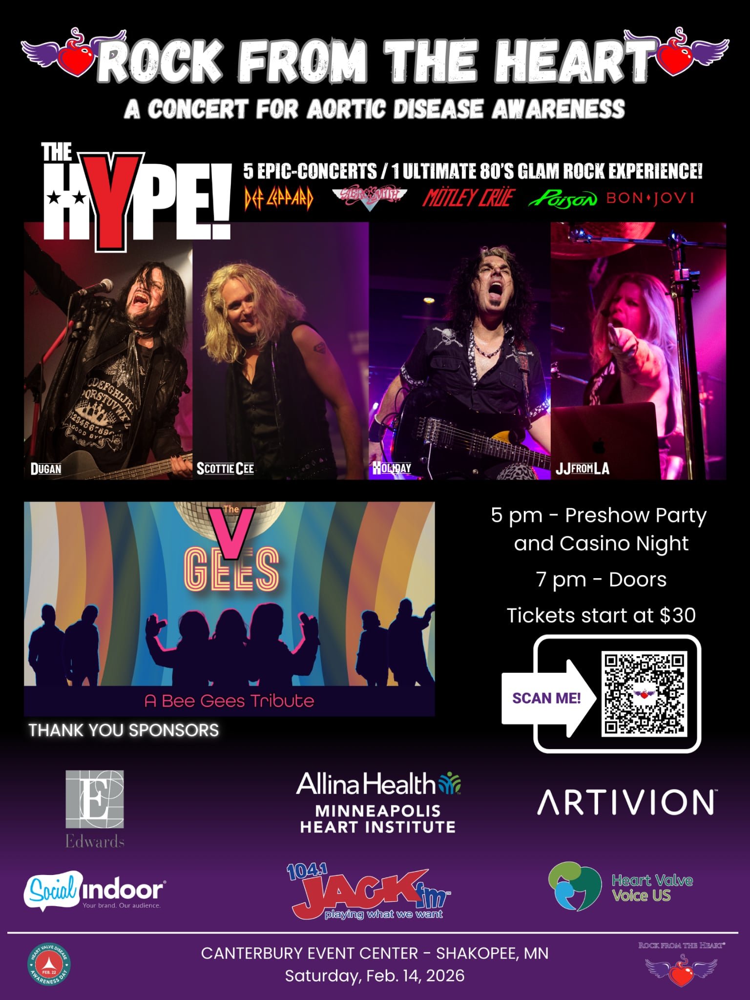 🎸 Rock from the Heart 2026 — A Concert for Aortic Health Awareness 