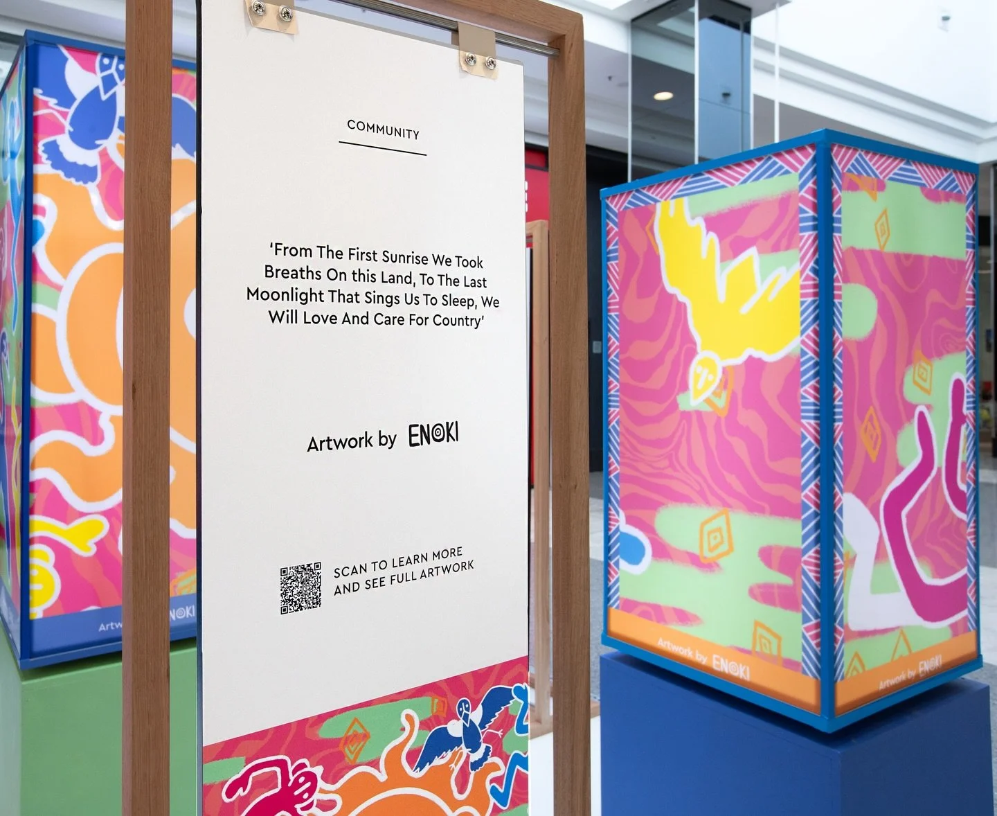 A past NAIDOC Week installation designed to be experienced and not just viewed! 2/3