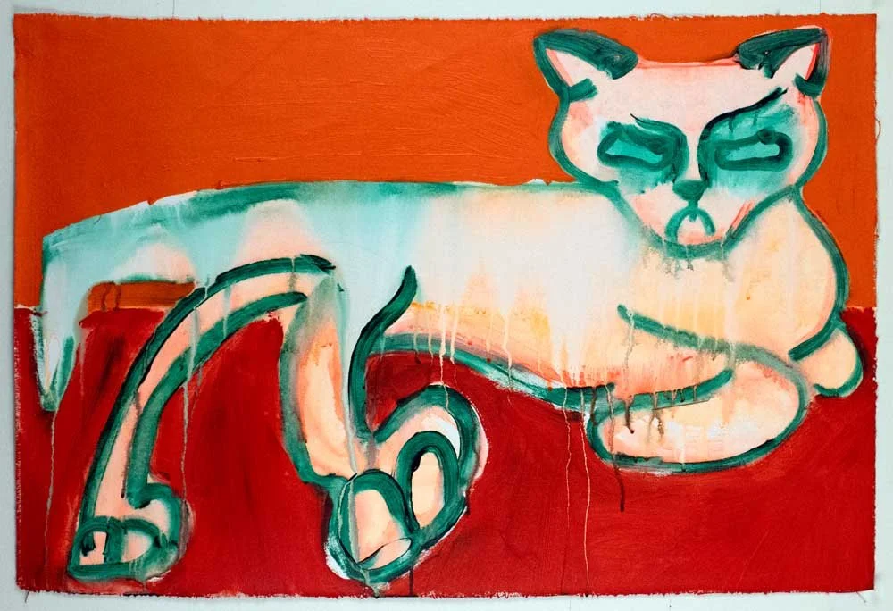 Sammy with Red and Orange